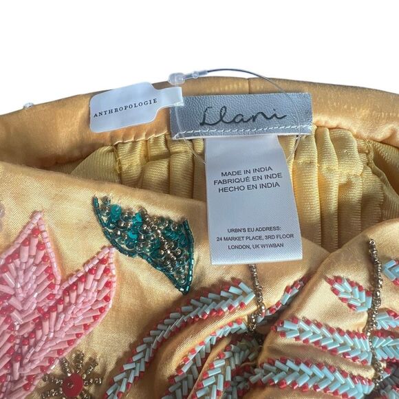 NWT Anthropologie Llani  Beaded Embellished Turban Gold Multi Botanical Hair Wra - Picture 12 of 12